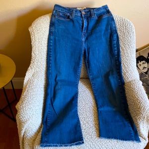 Y2K Levi’s 512 cut off bell bottom jeans